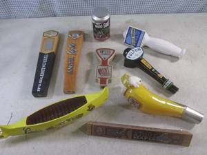 lot 187 image: (BR3) 9 Assorted Beer Tap Handles...