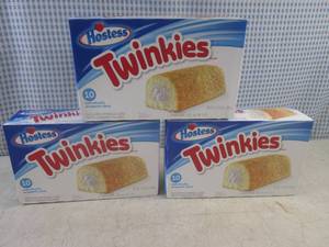 lot 222 image: (B-1) 3 Boxes of Hostess Twinkies P...