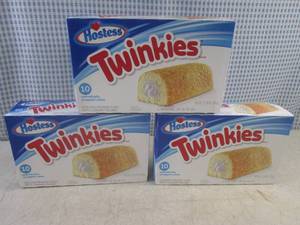 lot 223 image: (B-2) 3 Boxes of Hostess Twinkies P...