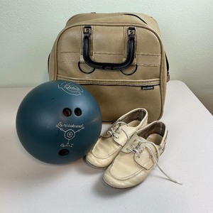 lot 111 image: Bowling Ball with Bag and Shoes