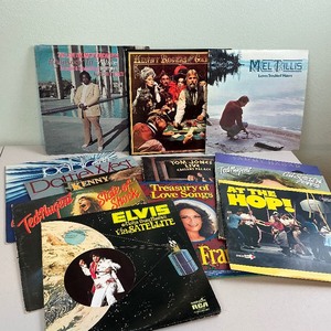 lot 113 image: Bin of Vinyl Records