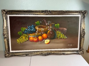 lot 126 image: Large Still Life Painting
