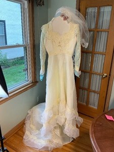 lot 135 image: Vintage Wedding Dress