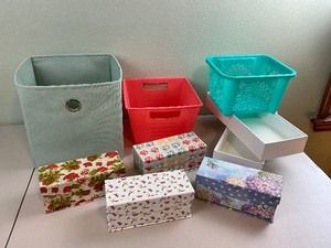 lot 168 image: Box & Basket Home Organazing Lot