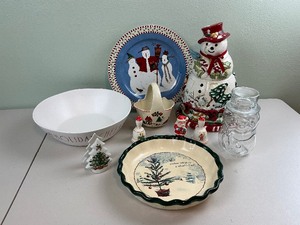 lot 174 image: Misc. Christmas Holiday Home Dcor Snowman