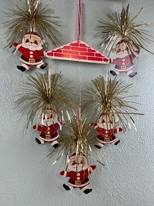 lot 179 image: Mid-Century Modern Santa Mobile Christmas Holiday Dcor
