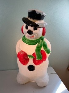 lot 217 image: Christmas Snowman Blow Mold