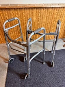 lot 100 image: Two collapsible Walkers