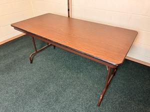 lot 106 image: 6 Long Vintage Folding Table