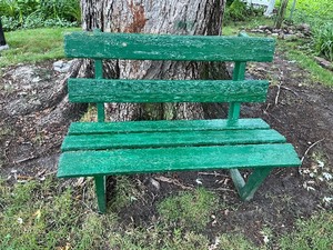 lot 69 image: Green Garden Bench