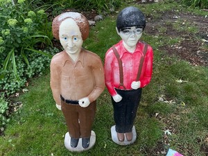 lot 80 image: Larry and Moe Three Stooges Blow Mold