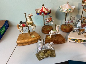 lot 20 image: Carousel Figure Lot