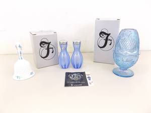 3 New in Box etc. Collectible Fenton Votive, Shakers, etc.