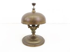 Antique Brass Desktop Concierge Bell