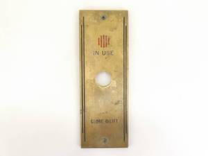 Antique Brass Elevator Panel