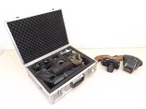 Lot of Vintage Film Cameras and Lenses in Case