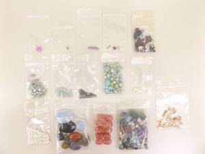 Lot of Authentic Semi Precious Gemstones, Cabochon Pendants, and Beads