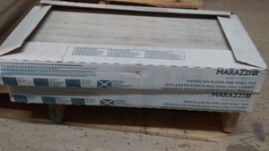 lot 7 image: Marazzi Porcelain Floor and Wall Tile - 2 Boxes of 12x24 in. Tiles