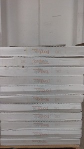 lot 9 image: Lot of 10 Boxes of Floridatile Ceramic Tiles - 12in x 24in, Mesa Sand Shade