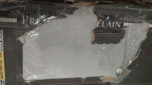 lot 20 image: Box of Premium Porcelain 12x24 Tiles - Damaged Packaging