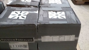 lot 23 image: 4 Boxes of Premium Porcelain Tiles - 8 x 8 inches, 5.16 Sq. Ft.