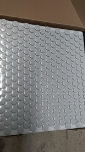 lot 26 image: 2 Boxes of 15 MSI Gray Glossy Penny Round Tile Sheets
