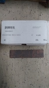 lot 30 image: Brickstone Red 2 13 x 10 Premium Porcelain Tile