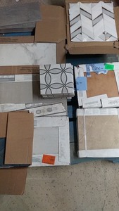 lot 36 image: Lot of Assorted Porcelain Wall, Floor and Backsplash Tiles