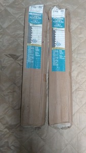 lot 55 image: Set of 2 Vinyl Plus Window Blinds 27 x 96 - New Old Stock