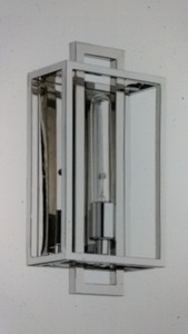lot 74 image: Craftmade Cubic 1 Light Wall Sconce - Model #41561-FSNW