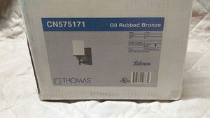 lot 82 image: Thomas Lighting Oil Rubbed Bronze Outdoor Wall Fixture