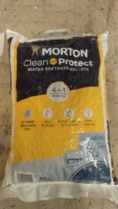 lot 110 image: Morton Clean and Protect 4-in-1 Water Softener Pellets - 49 lb Bag