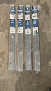 lot 121 image: Set of 4 Aluminum Door Thresholds - High Profile, 36-inch