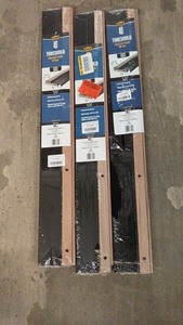 lot 124 image: Set of 3 Adjustable Height Sill-Type Thresholds - Bronze Finish