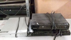lot 141 image: Lot of 3 Used DVD Players with Cables