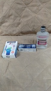 lot 180 image: Dental Care Collection Plus White, Crest Densify Toothpaste, and Listerine Mouthwash