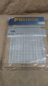 lot 182 image: 2 Packs of 3 Filtrete Basic Air Filters 14x20x1