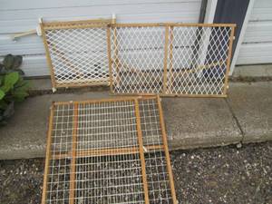 lot 243 image: Lot of (3) wood framed baby or pet ...