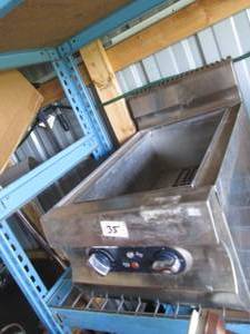 lot 103 image: Commercial Counter Line stainless s...