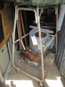 lot 209 image: Heavy duty metal framed sheet rack ...