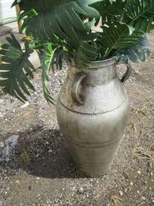 lot 216 image: Tall decorative Metal urn Holding f...