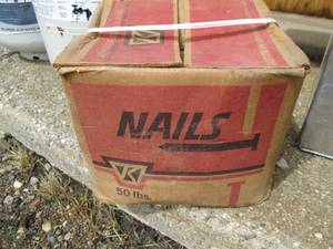 lot 237 image: 50lb box of 1-12 plaster board na...