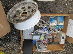 lot 135 image: Junk drawer containing a variety of...