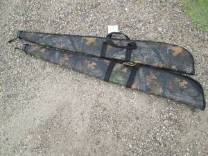 lot 154 image: (2) Camo soft sided rifle cases...