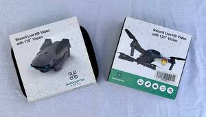 lot 65 image: TWO Quadcopter Drones with HD Video and 120 Degree Vision
