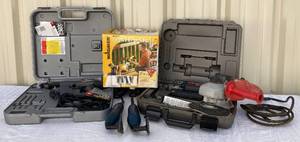 lot 75 image: Lot of Corded Power Tools - Milwaukee Grinder, Wagner Control Spray Paint Sprayer,  Senco DuraSpin, 2 Ryobi Handhled Sanders and RotoZip Spiralcut