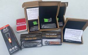 lot 136 image: Staples of Survival Collection - 3  in 1 Utility Light, 4 Gun Magnets, 2 Tac Force Knives and 4Patriots Staples of Survival