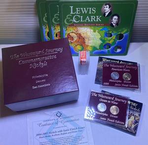 lot 133 image: Westward Journey Commemorative Nickels Collection - Includes 2004 & 2005 Westward Nickels