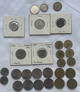 lot 150 image: Coins from France, Germany and Switzerland - 28 coins