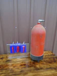 Scuba tank used for air tank. As shown.